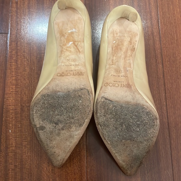 JIMMY CHOO ANOUK 120 NUDE PUMPS - Picture 5 of 5